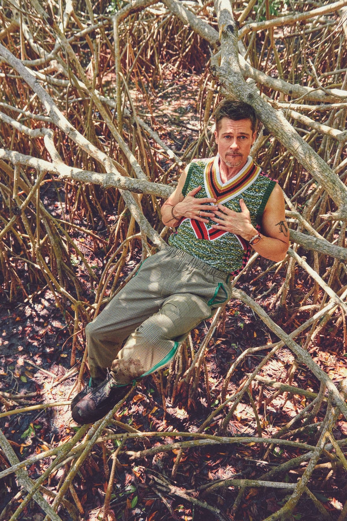 GQ Brad Pitt  - Ryan McGinley 
