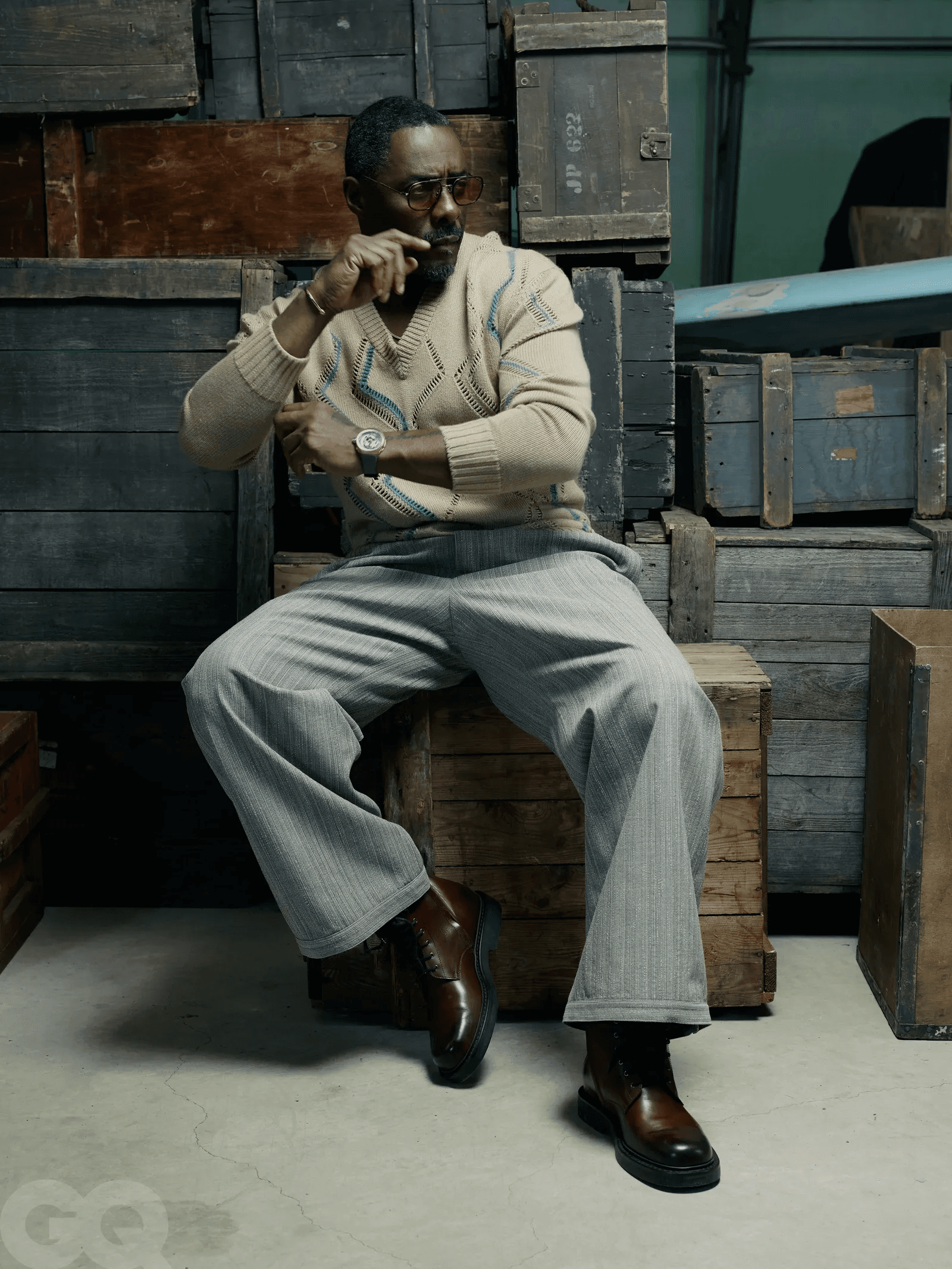 GQ British ft. Idris Elba - Fanny Latour-Lambert