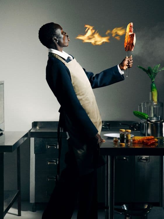 L'Officiel Hommes - Kitchen stunts